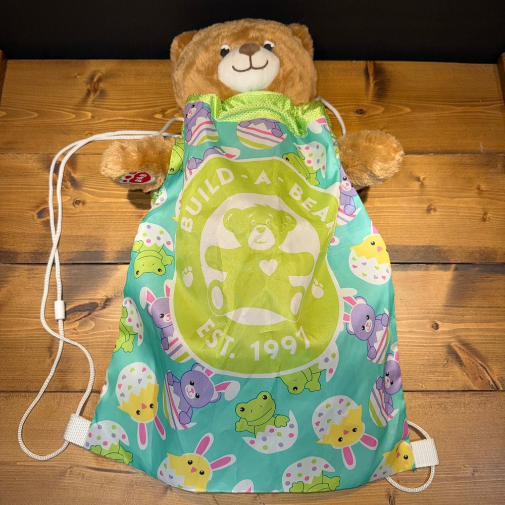 Build-A-Bear Easter Drawstring Backpack Tote Bag 2022 - Bear Not Included